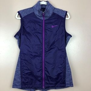 Nike Golf Purple Zip Front Vest